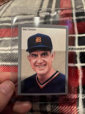 Picture, Helmar Brewing, 1984 Tiger Champs Card # 6, Billy Consolo, Portrait, Detroit Tigers
